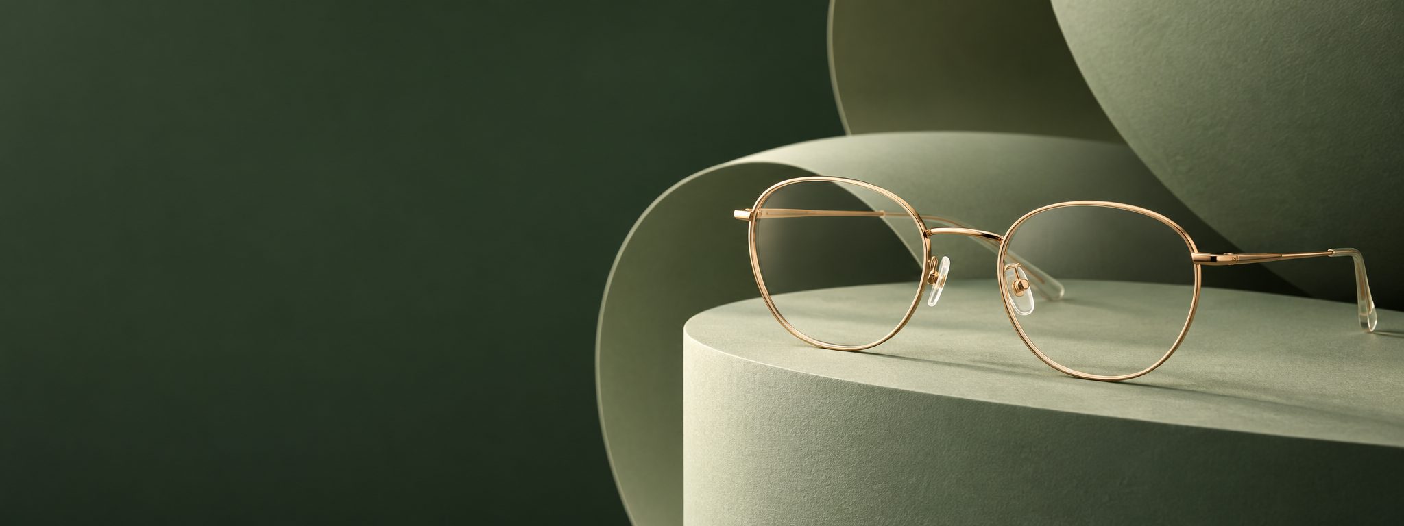 Gold metal frame